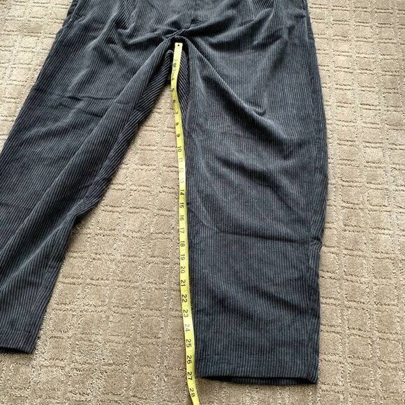 GAP Baggy Corduroy Pants Elastic Waist Women's XL Gray Wide Pull On Pleated NWT - Picture 9 of 10
